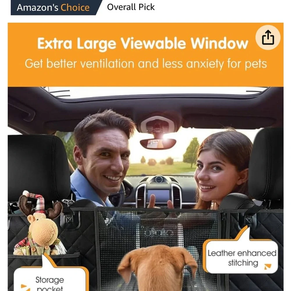 NZONPET 4-in-1 Dog Hammock for cars, Trucks, SUV's. BRAND NEW IN PACKAGE